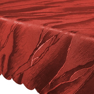 NYVI Tischdecke Jacquard Elegance Tischwäsche mit edler & luxuriöser Optik Farbe:Rot,Größe:80x80 cm