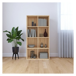 furnicato Bücherregal Bücherregal/Sideboard Sonoma-Eiche 66×30×130 cm Holzwerkstoff braun
