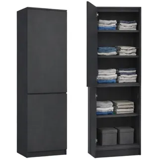 home collective Kleiderschrank 2-türig 50 x 180,5 x 40 cm Grau