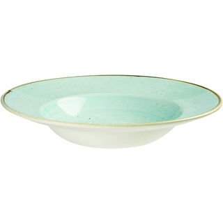 Churchill Stonecast -Wide Rim Bowl Pastateller- Ø28cm, Farbe wählbar (Duck Egg Blue)