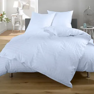 Lorena Mako-Batist Bettwäsche Tirol bleu 135x200 cm + 80x80 cm - blau