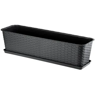 Kadax Balkontopf 60 x 17 x 15 cm Anthrazit