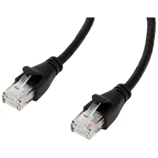 Amazon Basics Ethernet-Netzwerkkabel, RJ45, Cat6, 1.5 m, 1.000Mbit/s, kompatibel mit Personal Computer, Schwarz