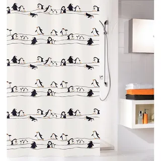 obi .Pinguin Multicolor Duschvorhang 180 x 200cm. Ökoplast 100% PEVA