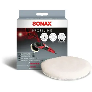 SONAX LammwollPad 133 (1 Stück) | Dichtes, hochqualitatives Fell zur Verarbeitung von Schleifpolituren und -pasten