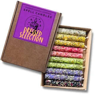 Phoenix Candle Company X10 Dressed Beeswax Zauberkerzen (gemischt)