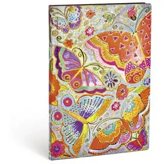 Softcover Notizbuch Schmetterlinge, Midi, Liniert