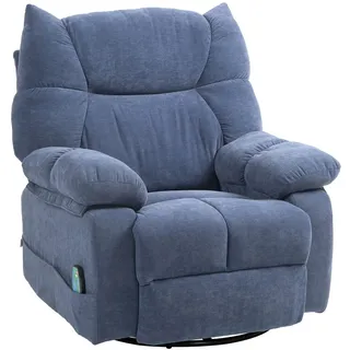 Homcom Relaxsessel mit Massagefunktion Elektrisch 90 x 98 x 98 cm Blau