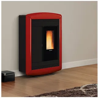 Extraflame Pelletofen Extraflame Souvenir Lux Evo Pelletofen Bordeaux, 10.2 kW, Pelletofen rot