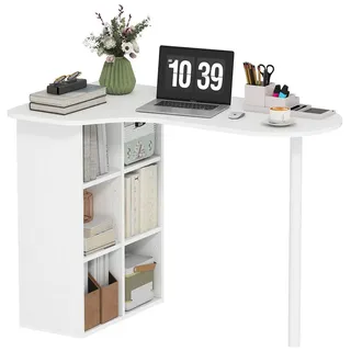 ComfortXL Eckschreibtisch, Weiß, Metall, 59x75.5x100 cm, Arbeitszimmer, Schreibtische, Eckschreibtische