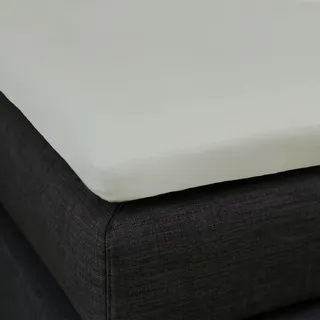 Formesse Bella Donna Topper Spannbetttuch La Piccola 200x210 - 200x220 cm | zement - grau