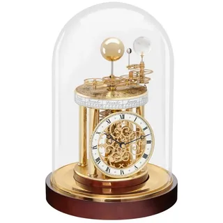 HERMLE Tischuhr Astrolabium Farbe Mahagoni goldfarben