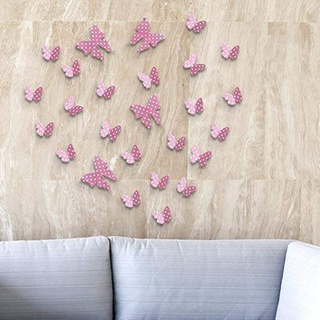 Wallflexi Wandaufkleber" Erdbeere Schmetterlinge Entfernbar Selbstklebend Wandbilder Café Hotel Restaurant Büro Zuhause Dekoration