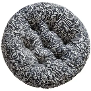 Crediri Rundes Stuhlkissen, Sitzkissen, Tatami, Restaurant, Sofa, Rückenlehne, Hockerkissen, Dickes Bodenkissen aus Baumwolle und Leinen, 50 x 50 cm