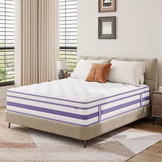 Moziel 120x200cm Matratze, 30cm Höhe, , Gel Memory Foam Hybrid, Taschenfederkern, Mittelfest, Tonnentaschenfederkernmatratze BT7