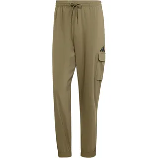 adidas Essentials Small Logo Joggers Olive Strata / Black M