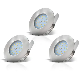 B.K.Licht Einbaustrahler 3er Pack (20-02-03-S)