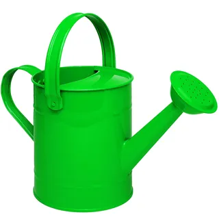 alles-meine.de GmbH kleine Gießkanne - Metall - grün/apfelgrün - 1,5 Liter - für Kinder & Erwachsene - 23 cm - Blech Kindergießkanne - Henkel beweglich - Giesskanne Gärtner/G..