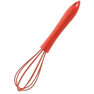 KOCHBLUME Schneebesen mini 19 cm, rot, Kochblume Edition, Silikon