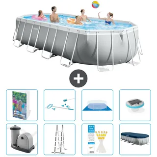Prism Frame Pool Oval - 610x305x122 Cm - 9-teilig  S595