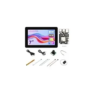 Waveshare ESP32-P4-Module-DEV-KIT-B, ESP32-P4-Module High-Performance Development Board, Based On ESP32-P4 & ESP32-C6, Supports Wi-Fi 6 & BT5/BLE, with Speaker & RPi Camera (B) & 7" DSI Touchscreen