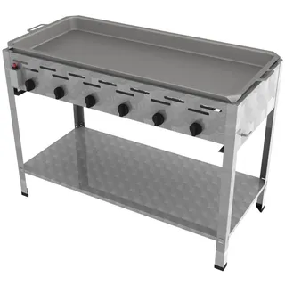 ChattenGlut Gasbräter 6-flammig 1140 x 530 x 800 cm Edelstahl inkl. Pfanne