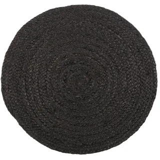 Ib Laursen - Tischset - rund - schwarz - Jute - Ø 35 cm