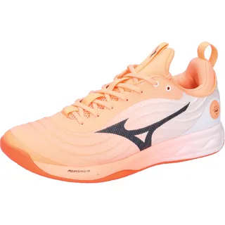Mizuno Unisex Hallenschuhe WAVE LUMINOUS ELITE V1GA2620-80 44.5 - Flamingo Coral/Carbon/White - 44.5