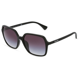 Ralph RA5291U Damen-Sonnenbrille Vollrand Eckig Kunststoff-Gestell, schwarz
