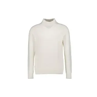 Strellson Herren Pullover weiß unifarben, weiß, Herbst/Winter 2025/2026