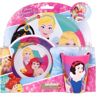 STORLINE Disney Princess 51290 Kinder, BPA-frei, 3-teiliges Frühstücks-Set, Teller, Schüssel und Tasse