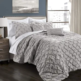 Lush Decor Ravello Shabby Chic King Size, Hellgrau