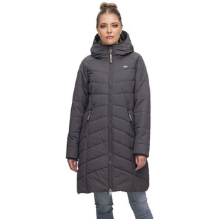 Ragwear Steppjacke DIZZIE COAT Urban Streetwear Style mit 2-Way -Zipper grau XL (42)