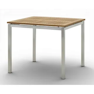 ASS Altenburger Kuba Gartentisch 90 x 90 x 76 cm Braun/Weiß/Mehrfarbig