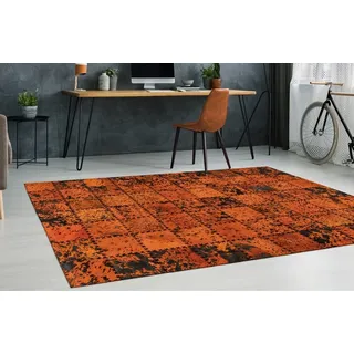 calo-deluxe Rankel 205 Fellteppich 200 x 290 cm Orange