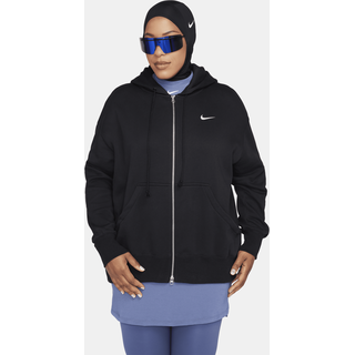 Nike Sportswear Phoenix Oversize-Damen-Hoodie mit durchgehendem Reißverschluss - Schwarz, XXL (EU 52-54)