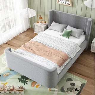 Polsterbett 90x200 Cm Im Wiegenbett-design Mit Weltall-motiv