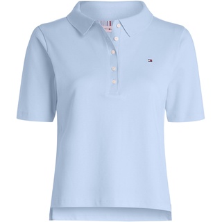 Poloshirt TOMMY HILFIGER Gr. XL (42), blau (well water) Damen Shirts Jersey
