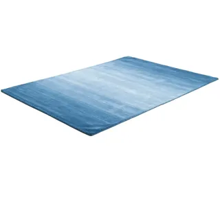 Teppich HEINE HOME Gr. 2, blau, B:70cm H:12mm L:140cm, Schurwolle, Wolle, Teppiche, Teppich