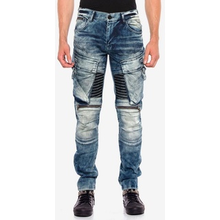 Cipo & Baxx Bequeme Jeans mit lässigen Beintaschen blau 34