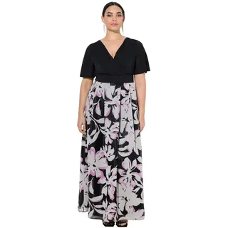 Ulla Popken Abendkleid Maxi Schwarz 50/52