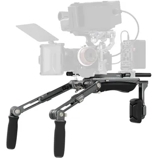 SMALLRIG HawkLock Schulter-Rig-Kit, Schulterstützsystem für spiegellose Kameras/Camcorder, One-Touch-Schnelleinstellung, kompatibel für arca-Swiss/MFT, SR007 Pro - 4181B