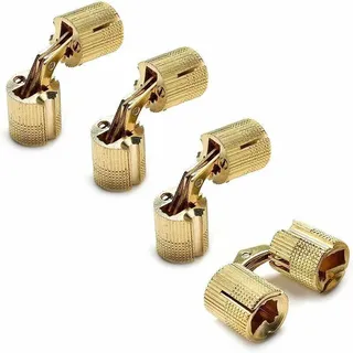 Stück Kastenscharniere. Zylindrische Scharniere. Verdeckte, Unsichtbare Messing-zylinderscharniere Für Diy-schmuckkästchen, Handgefertigt, Gold (größe: 10 Mm)