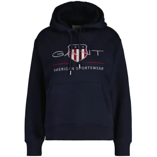 GANT Archive Shield Kapuzenpullover Evening Blue L