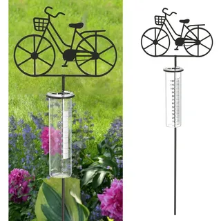 CEPEWA Gartenstecker Gartenstecker Regenmesser Fahrrad