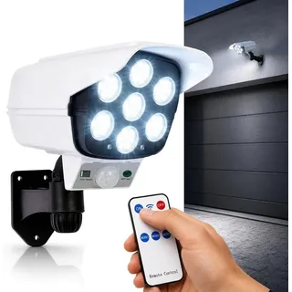 Lumiled Solarleuchte Kunststoff 10,5 cm inkl. Dämmerungssensor schwarz/weiß