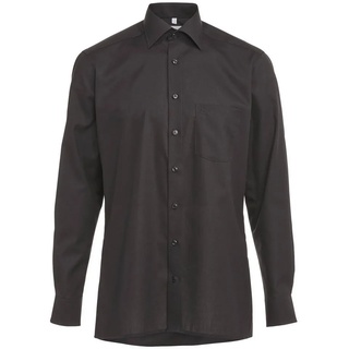 OLYMP Langarmhemd Herren Hemd Modern Fit Langarm (1-tlg) schwarz|weiß 43engelhorn