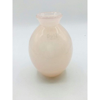 Dutz Collection | NADIEL Deko Glas Vase H 14 cm A3 Zartrosa Rosa Blumenvase Glasvase | Mundgeblasen | Tischdeko Frühling Sommer