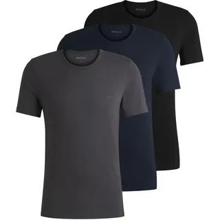 Boss Classic Kurzarm-T-Shirt 3 Einheiten Open Blue L