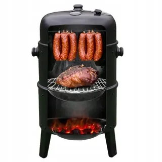 Holzkohlegrill Rundgrill  Kohlegrill Campinggrill Standgrill mit Thermometer